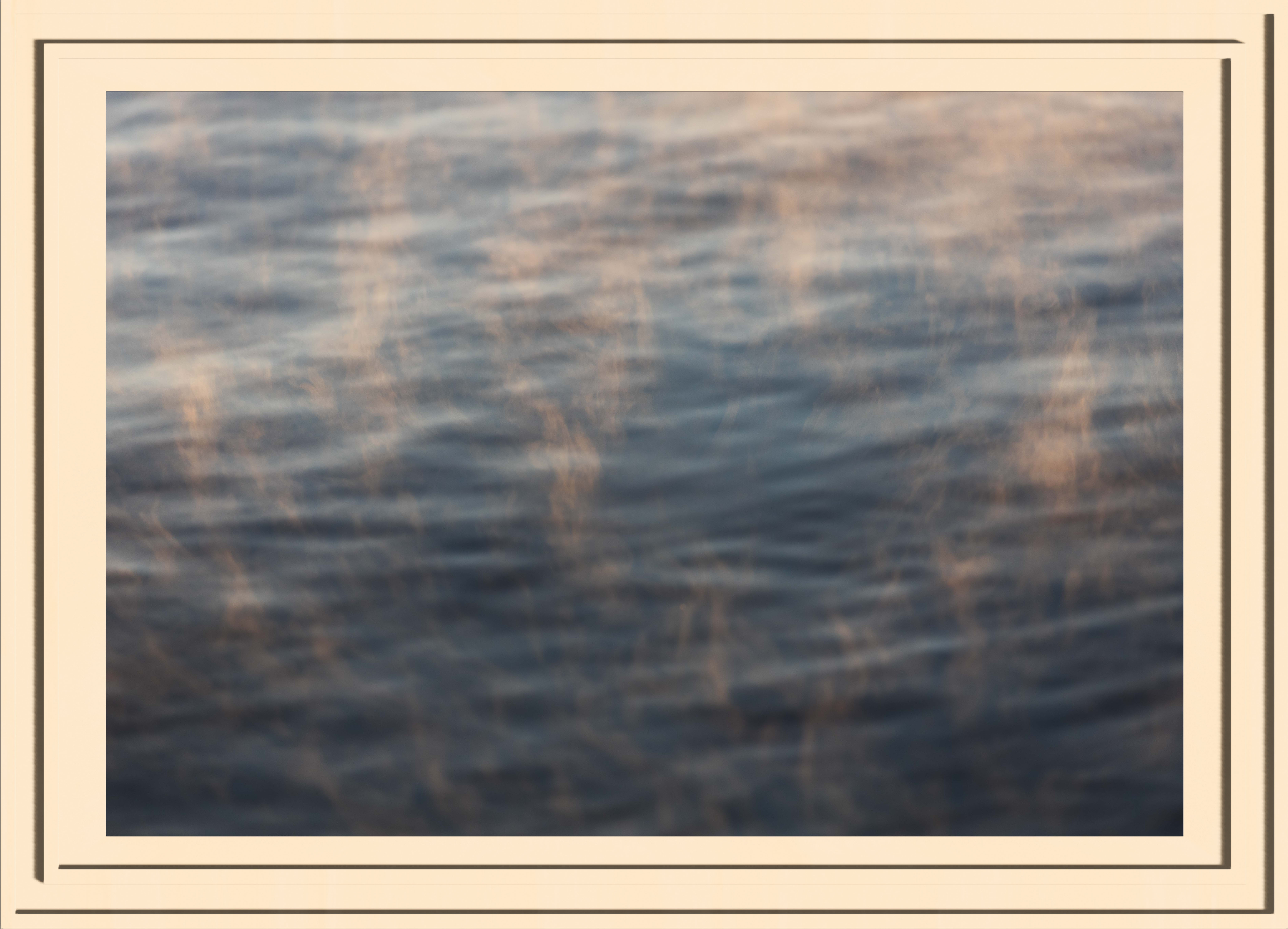 closeup of the steam rising from the water